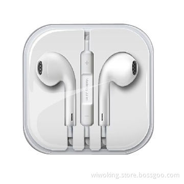Earpods/Earphones for iPhone 5 Handsfree with Colorful Crystal Box, 119dB Sound Pressure Level